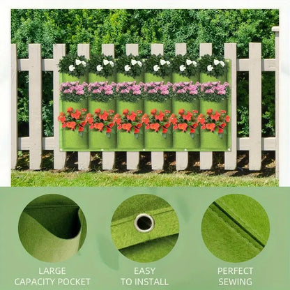 Felt Plant Bag for Vertical Wall Mounting - Three - Dimensional , Non - Woven Plant Bag