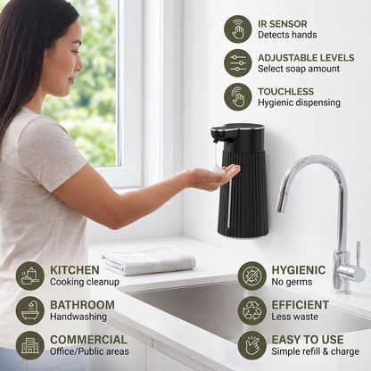 Touchless Automatic Sensor Soap Dispenser with Adjustable Dispensing Levels