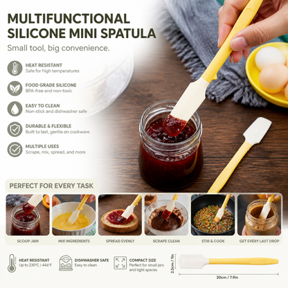 Multifunctional Heat-Resistant Mini Silicone Spatula