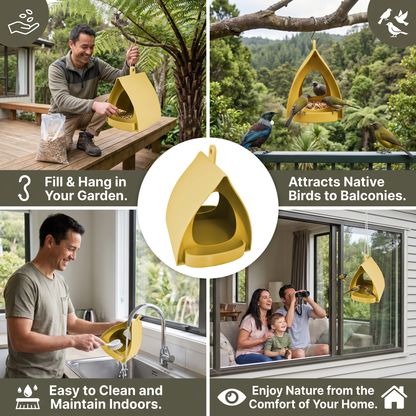 Hanging Bird Feeder – Large Capacity for Garden & Balcony