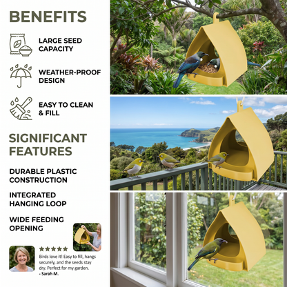 Hanging Bird Feeder – Large Capacity for Garden & Balcony