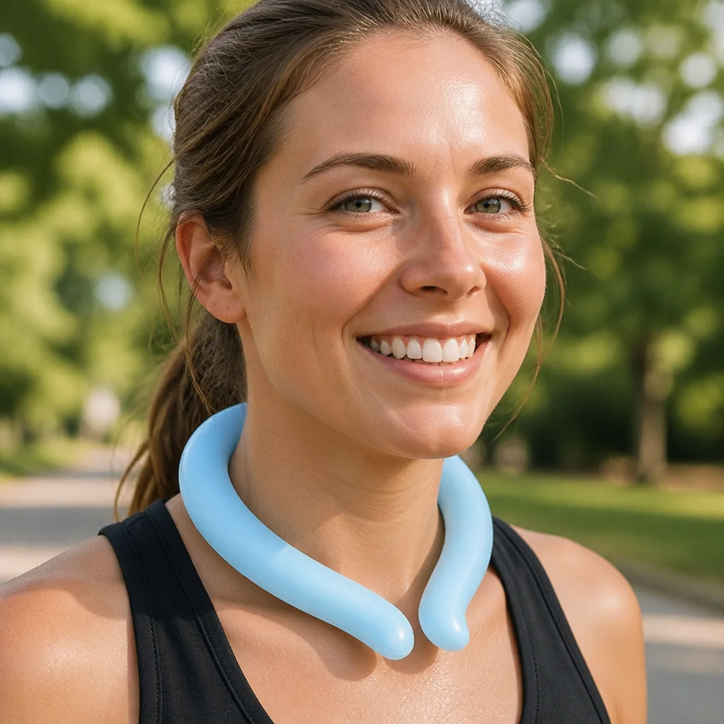 Self-Cooling Neckband – Reusable Cooling Band for Hot Days, Sports & Outdoor Use