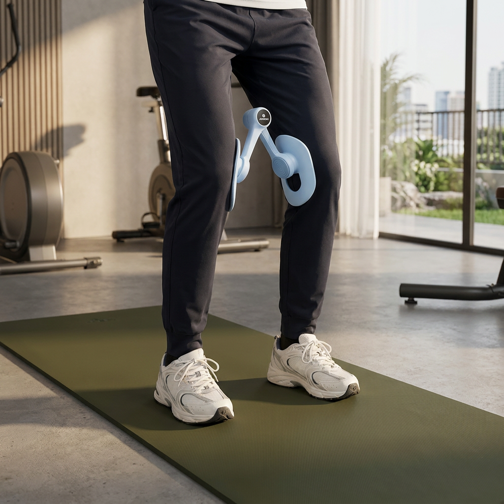 Adjustable Thigh & Glute Trainer – Foldable Resistance Fitness Equipment