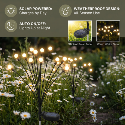Solar Fireflies Garden Lights