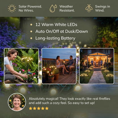 Solar Fireflies Garden Lights