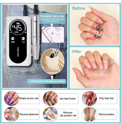 Manicure Set and Nail File for On-the-Go