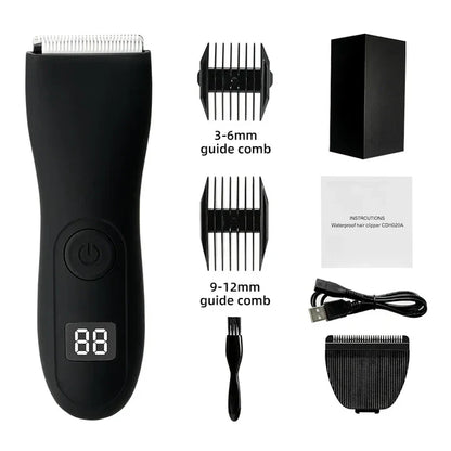 Men's Body Hair Trimmer And Women's Shaver With Bikini Attachment