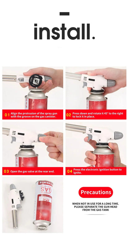 Portable Butane Gas Burner - Perfect For BBQ , Camping & Kitchen