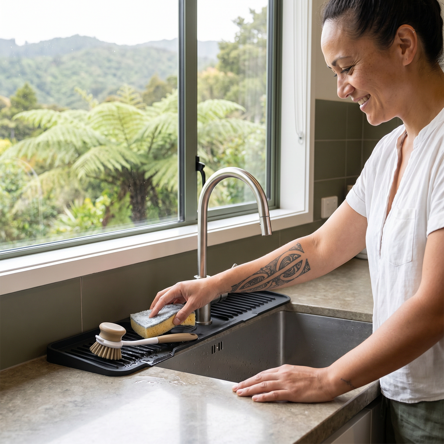 Silicone Splash Guard Sink Mat
