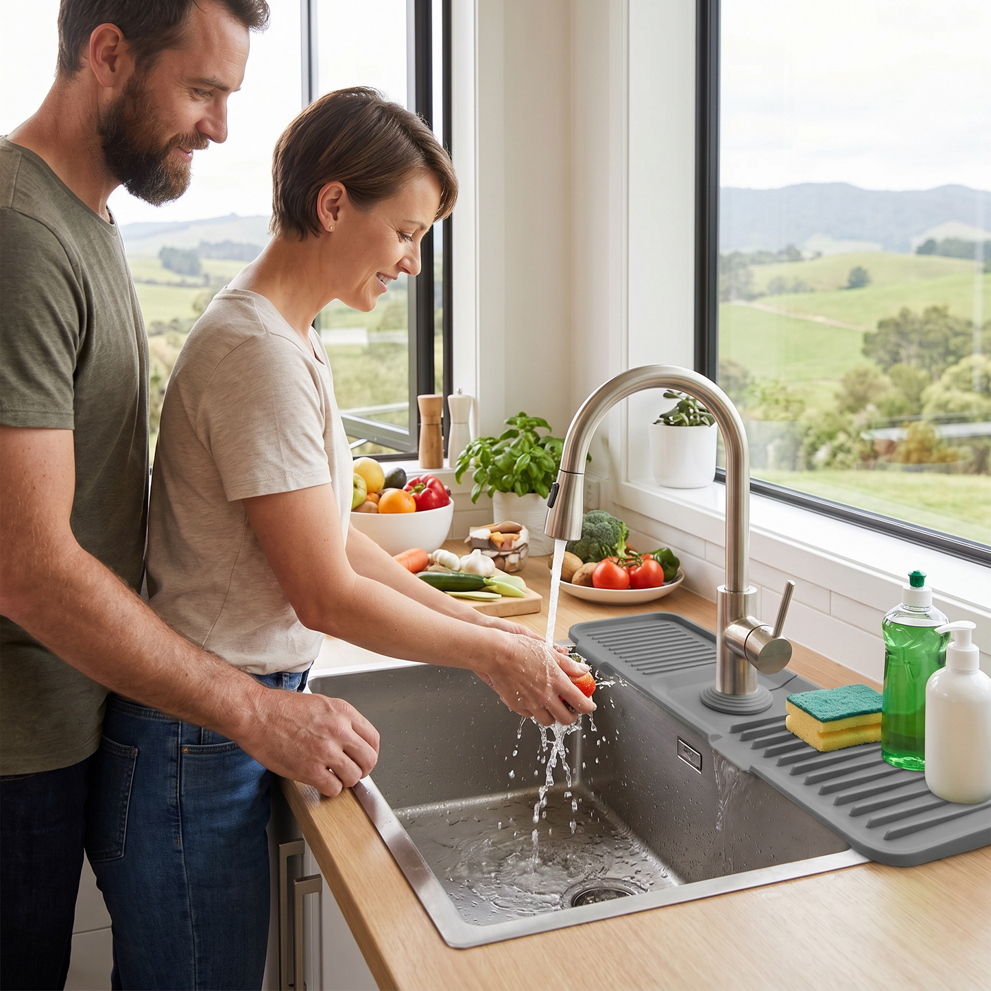 Silicone Splash Guard Sink Mat