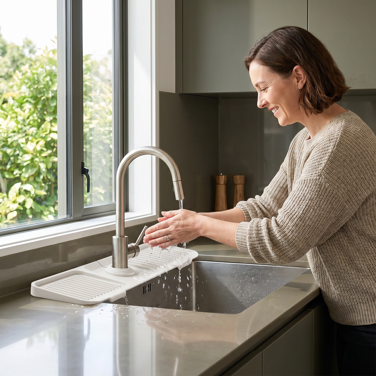 Silicone Splash Guard Sink Mat