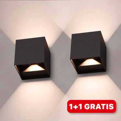 Modern LED Wall Light In Cube Design