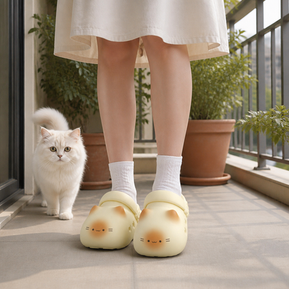 KittyCloud Comfort Clogs – Ultra-Soft Cat Slippers