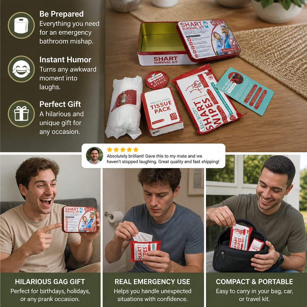 Funny Shart Survival Kit – Ultimate Poop Prank Gift Set