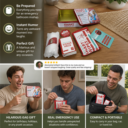 Funny Shart Survival Kit – Ultimate Poop Prank Gift Set