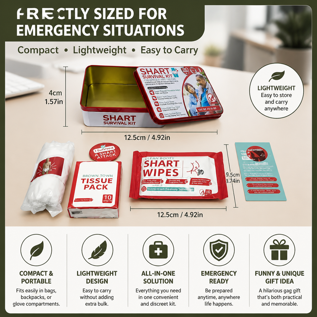 Funny Shart Survival Kit – Ultimate Poop Prank Gift Set