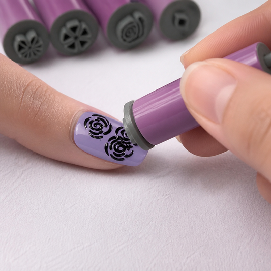 Nail Art Stamp Set – DIY Manicure with Floral Designs