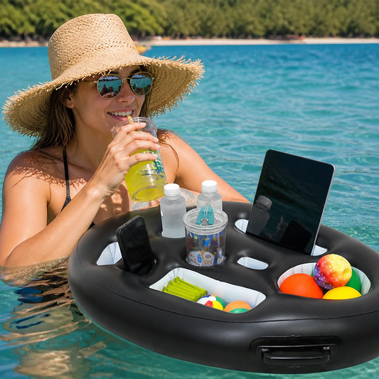 Inflatable Drink Holder – Multifunctional Tray for Drinks & Snacks