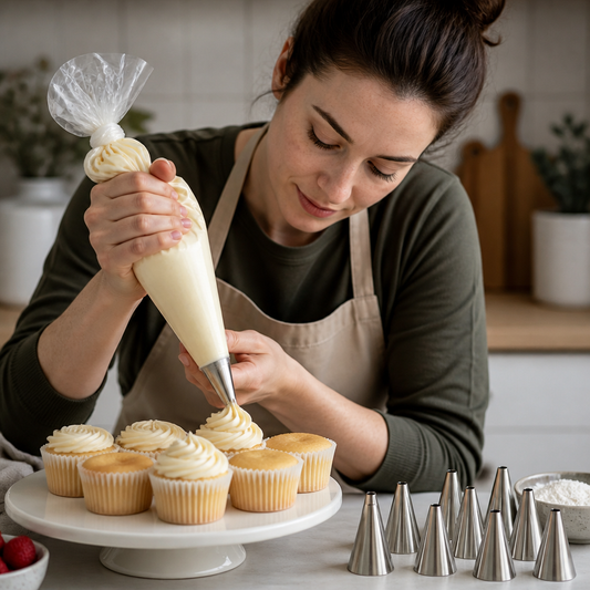 12-Piece Piping Tip Set – Precision Decorating for Cakes, Cupcakes & Macarons