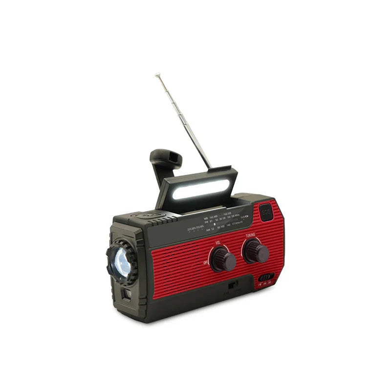 Portable Emergency Radio With Solar Energy - 5 Power Sources For Maximum Reliability