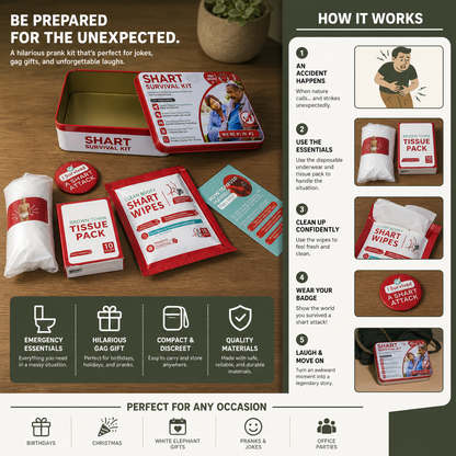 Funny Shart Survival Kit – Ultimate Poop Prank Gift Set