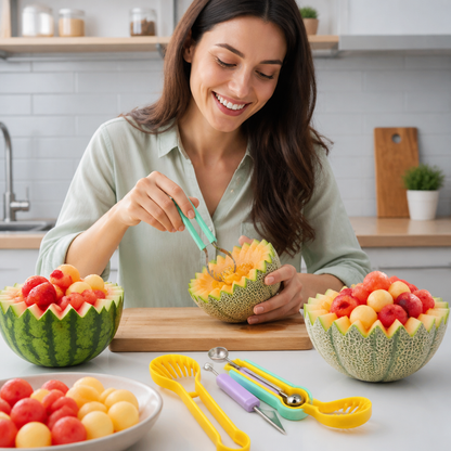 3-in-1 Fruit Carving & Baller Tool Set