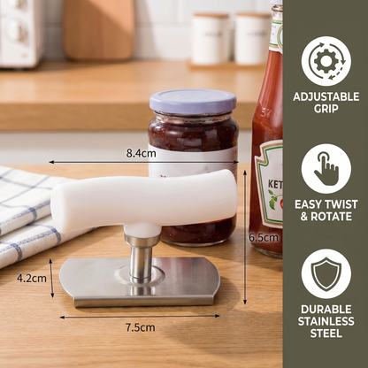 Multi-Function Stainless Steel Can & Bottle Opener – Adjustable & Rotatable