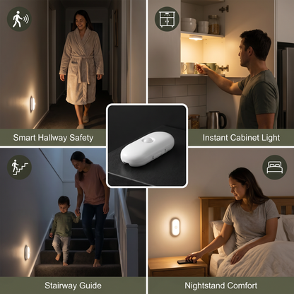 Smart LED Night Light with Motion Sensor – Mini, Wireless & Energy Saving