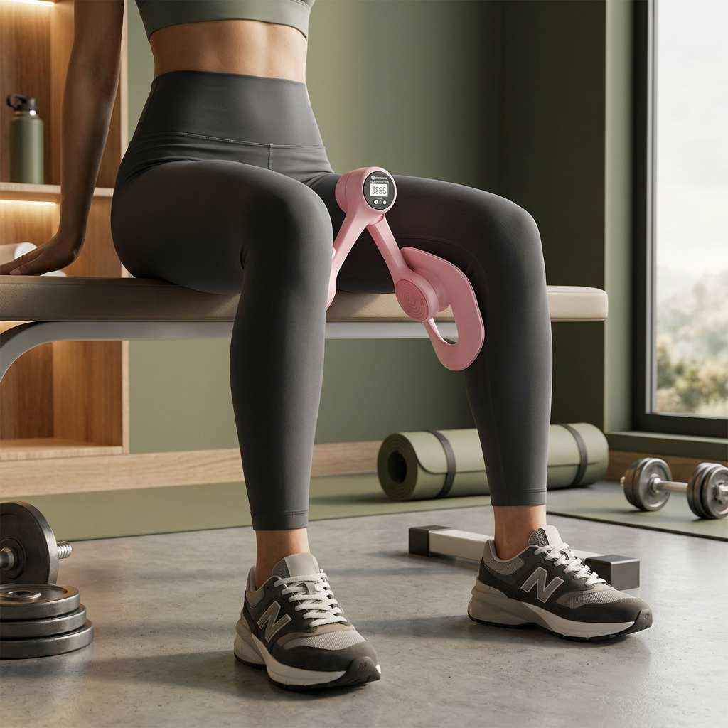Adjustable Thigh & Glute Trainer – Foldable Resistance Fitness Equipment