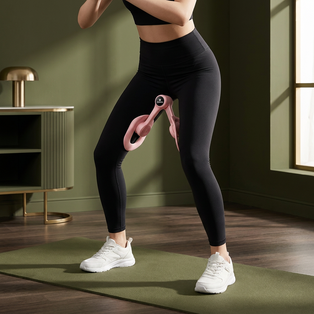 Adjustable Thigh & Glute Trainer – Foldable Resistance Fitness Equipment