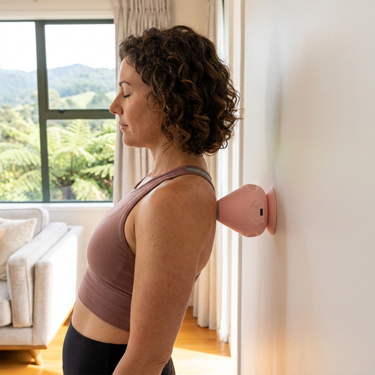 Trigger point self-massage ball with suction cup