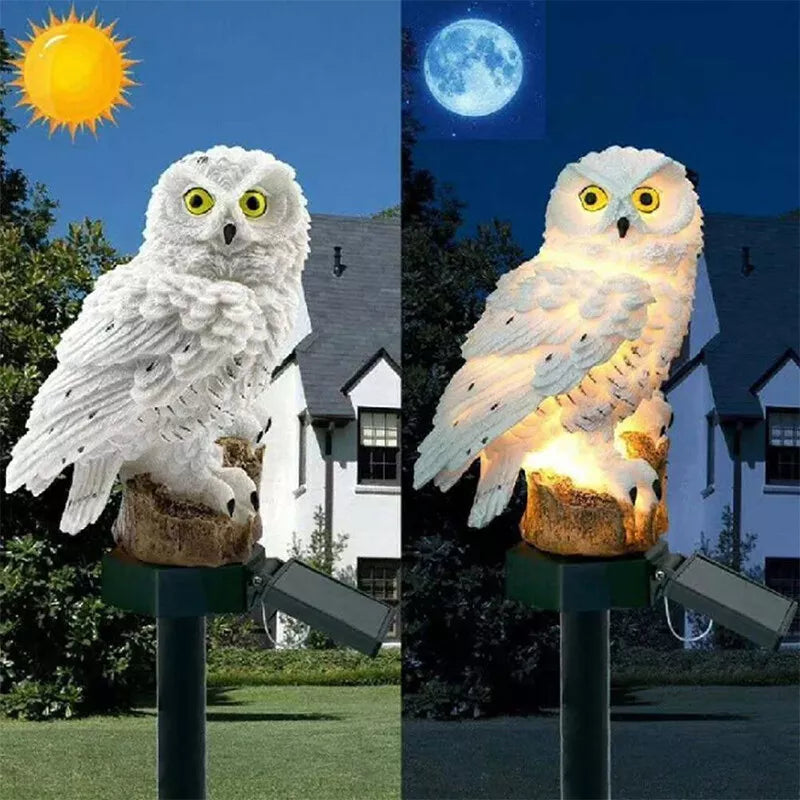 Solar Garden Light Owl - Led Outdoor Light For Garden Patio And Balcony  Weatherproof