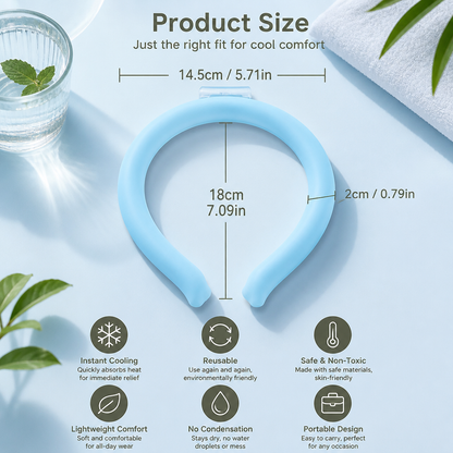 Self-Cooling Neckband – Reusable Cooling Band for Hot Days, Sports & Outdoor Use