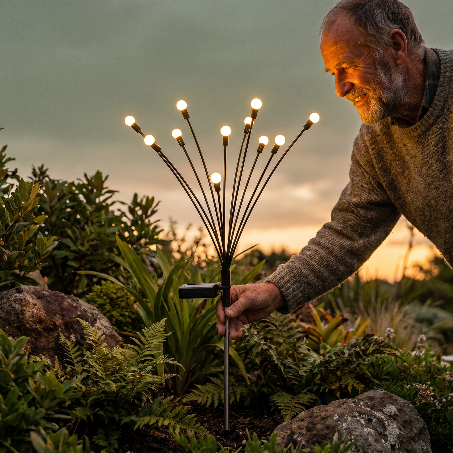 Solar Fireflies Garden Lights