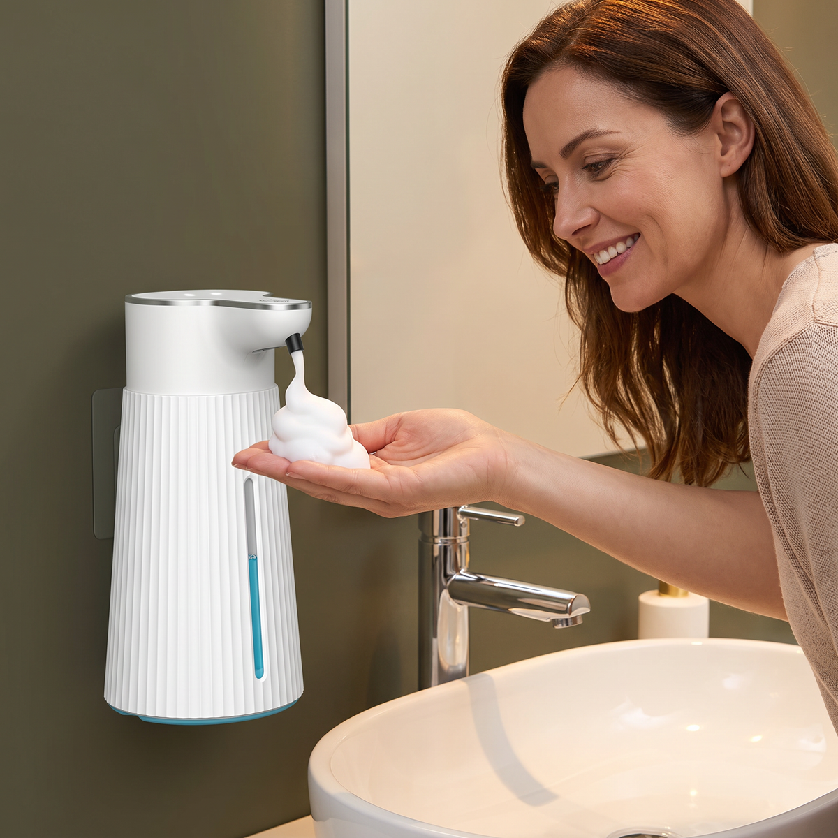 Touchless Automatic Sensor Soap Dispenser with Adjustable Dispensing Levels