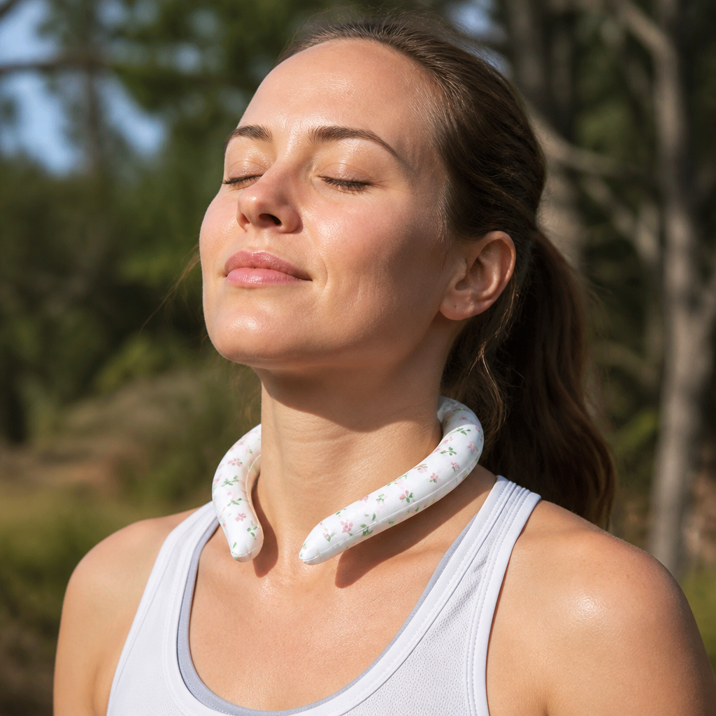 Self-Cooling Neckband – Reusable Cooling Band for Hot Days, Sports & Outdoor Use
