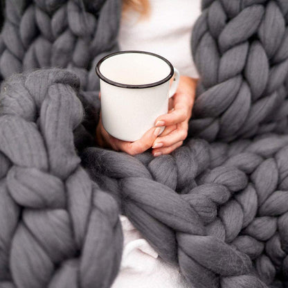 Elegant XXL Knitted Blanket