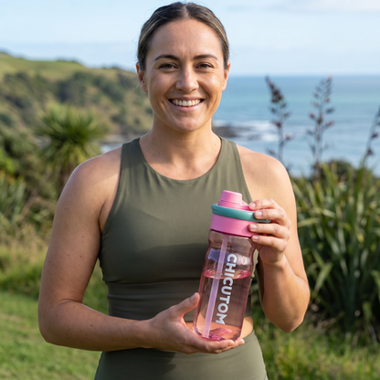 2-in-1 Sports Water Bottle with Spray Function & Straw – Large Capacity
